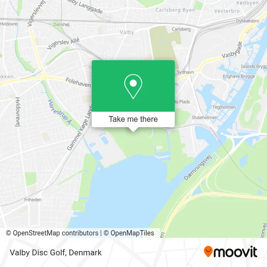 Valby Disc Golf map
