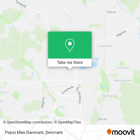 Pepsi Max Danmark map