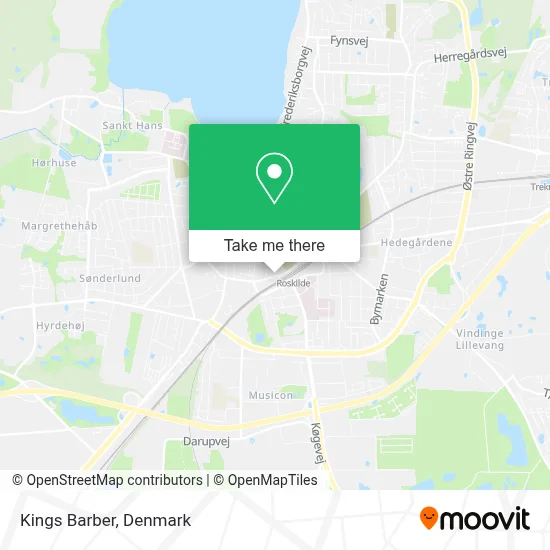 Kings Barber map