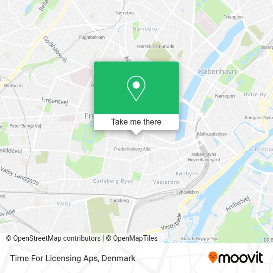 Time For Licensing Aps map