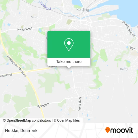 Netklar map