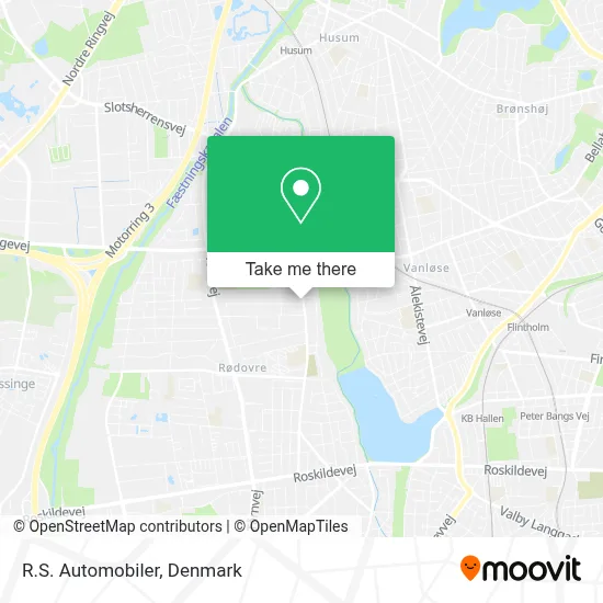 R.S. Automobiler map