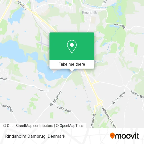 Rindsholm Dambrug map