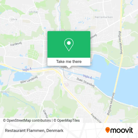 Restaurant Flammen map
