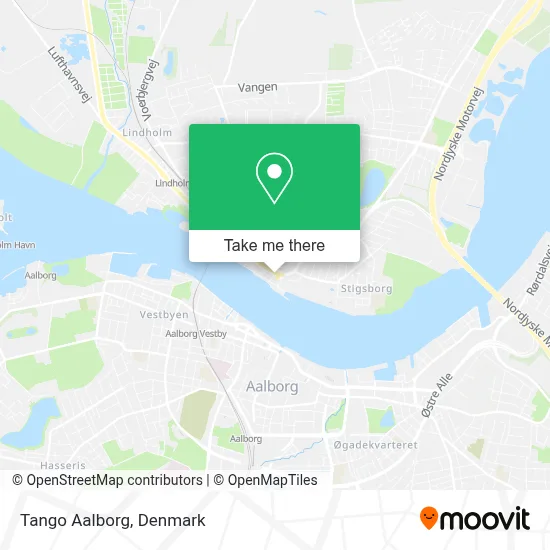 Tango Aalborg map