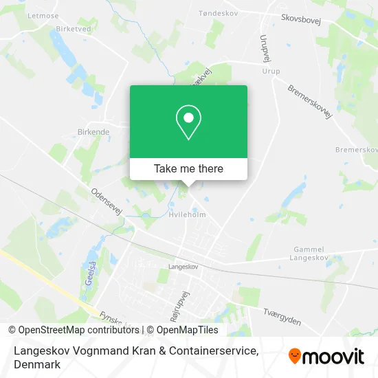 Langeskov Vognmand Kran & Containerservice map