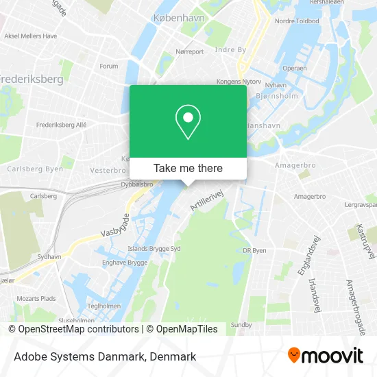 Adobe Systems Danmark map