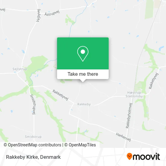 Rakkeby Kirke map