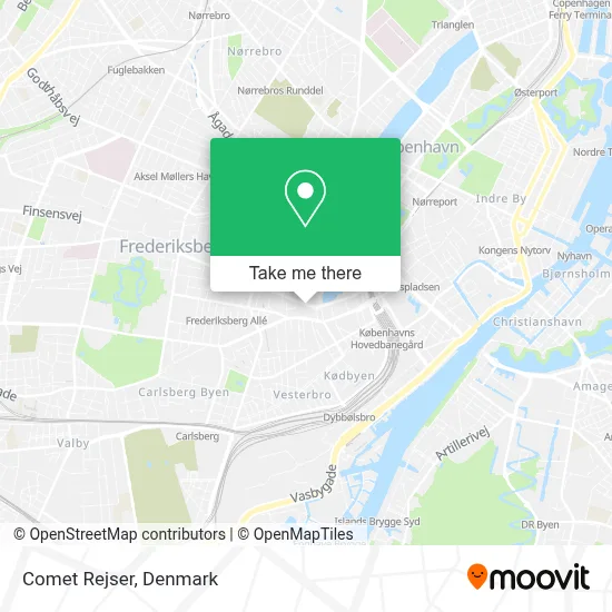 Comet Rejser map