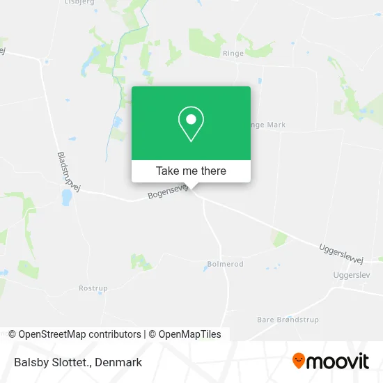 Balsby Slottet. map