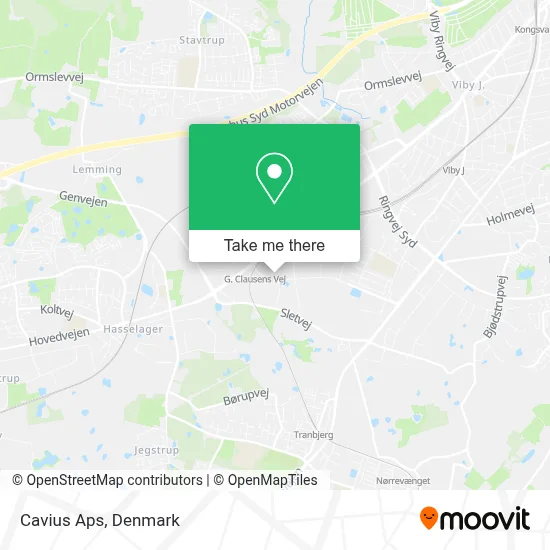 Cavius Aps map