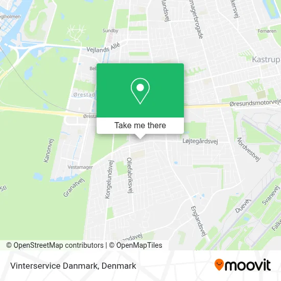 Vinterservice Danmark map
