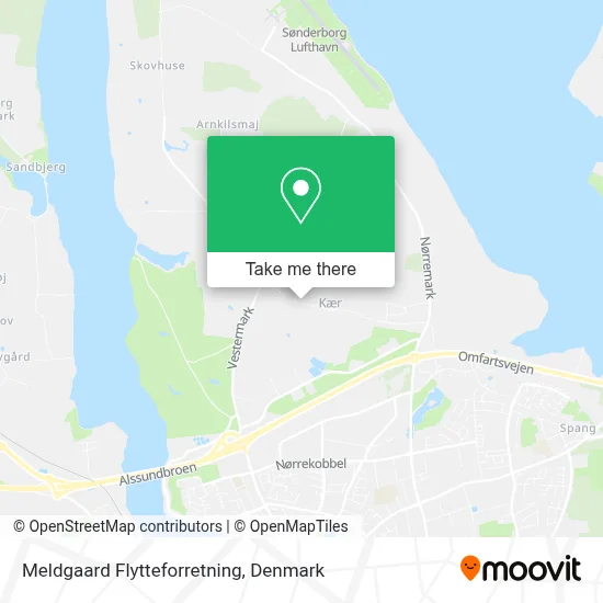 Meldgaard Flytteforretning map