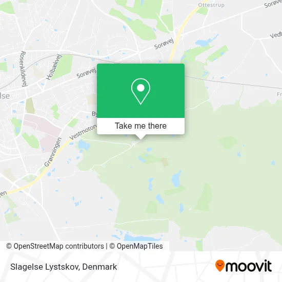 Slagelse Lystskov map