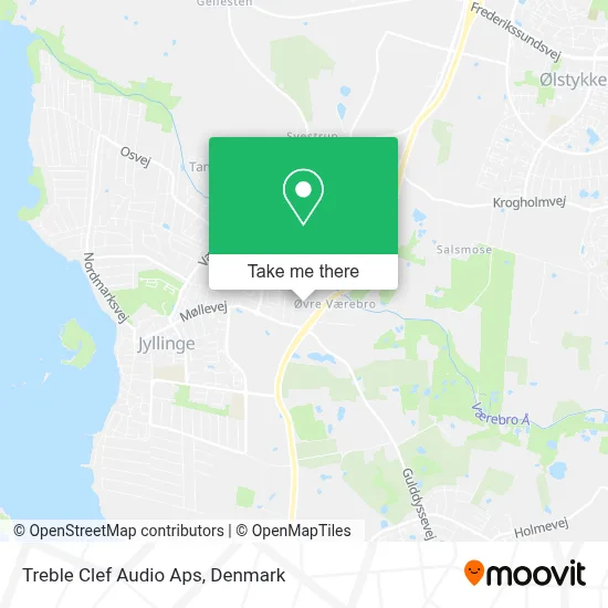 Treble Clef Audio Aps map