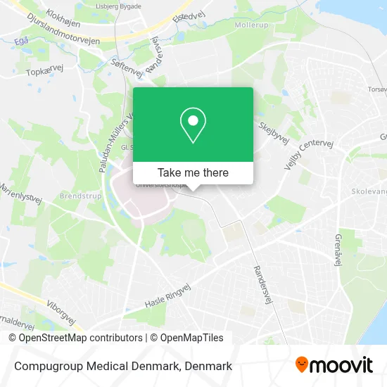 Compugroup Medical Denmark map