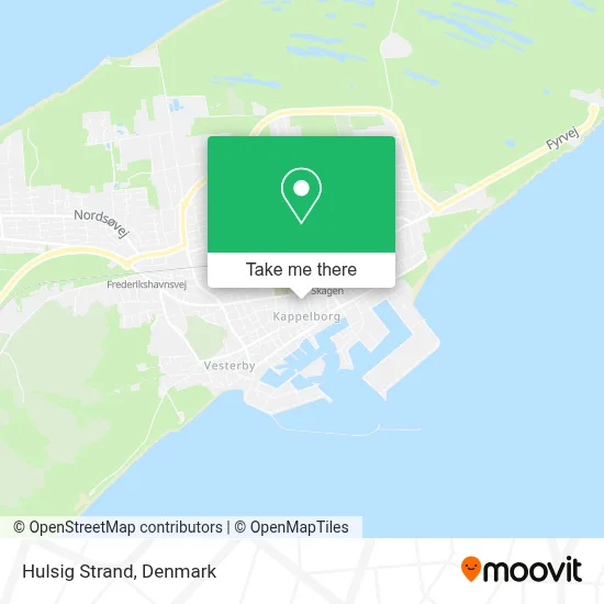 Hulsig Strand map