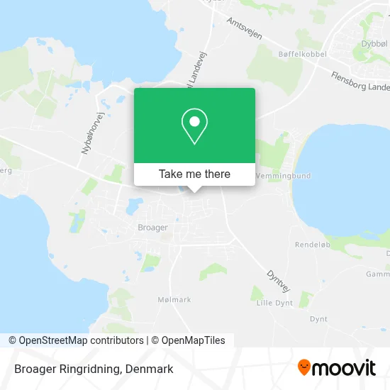 Broager Ringridning map