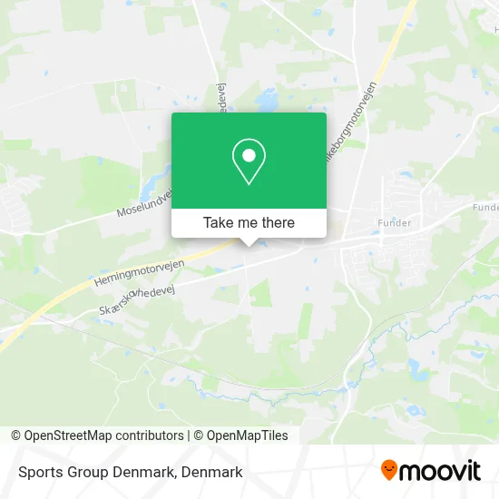 Sports Group Denmark map