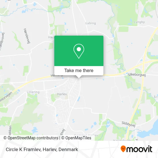 Circle K Framlev, Harlev map