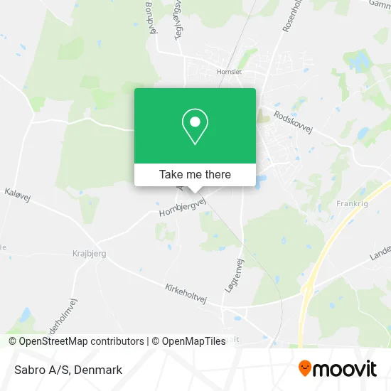 Sabro A/S map