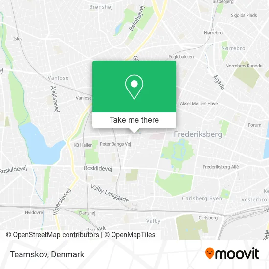 Teamskov map