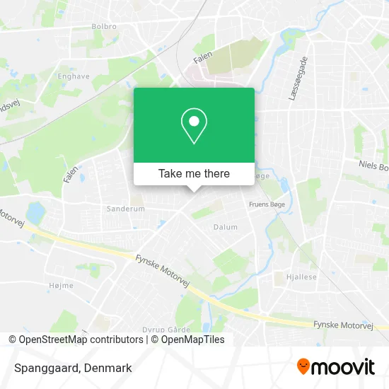 Spanggaard map