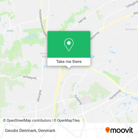Geodis Denmark map