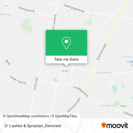 D' Lashes & Spraytan map