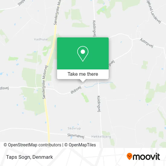 Taps Sogn map