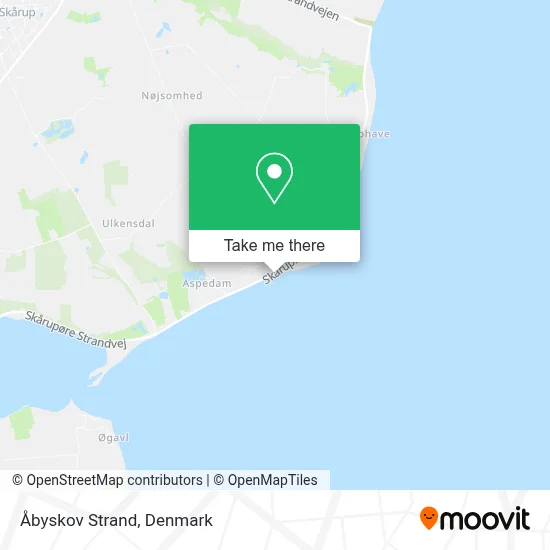 Åbyskov Strand map