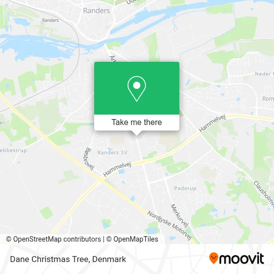 Dane Christmas Tree map