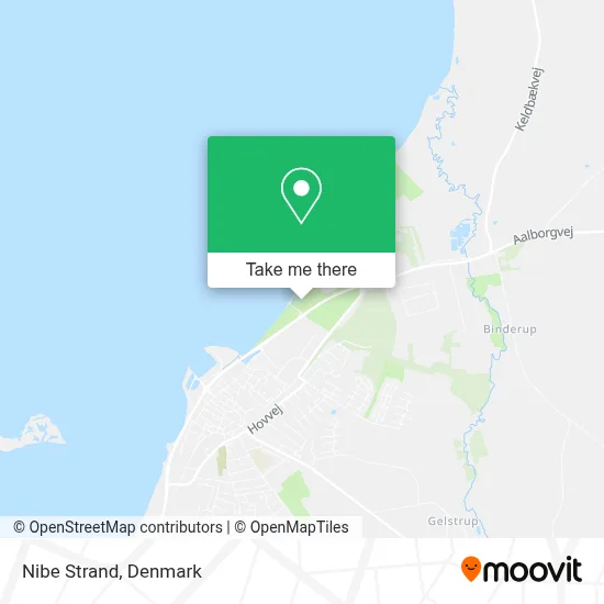 Nibe Strand map