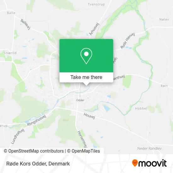Røde Kors Odder map