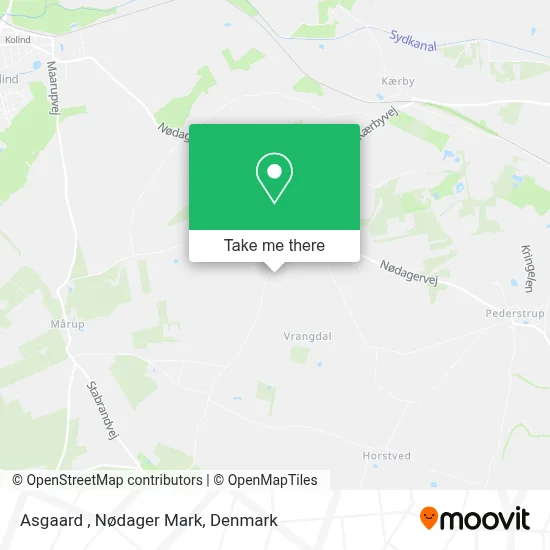 Asgaard , Nødager Mark map