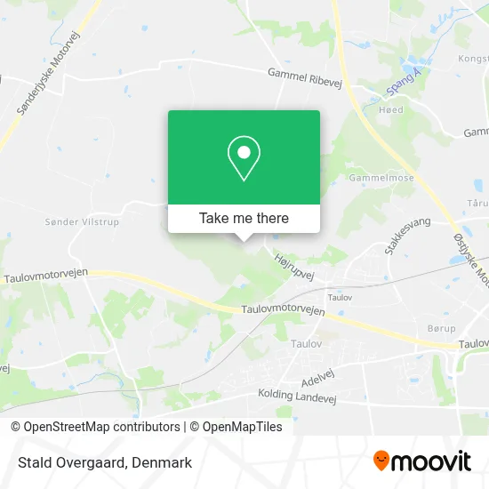 Stald Overgaard map
