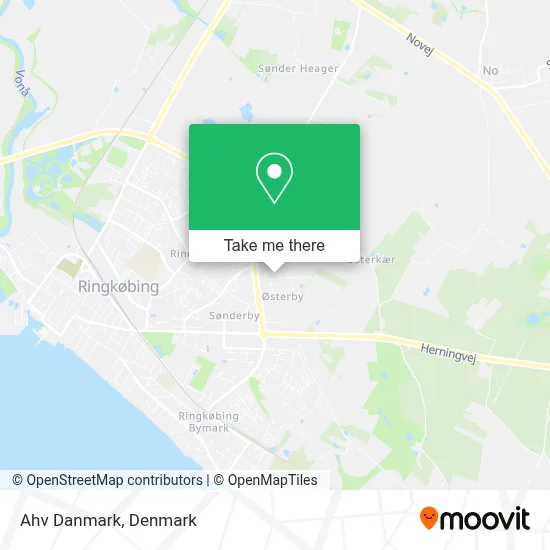 Ahv Danmark map