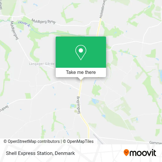 Shell Express Station map