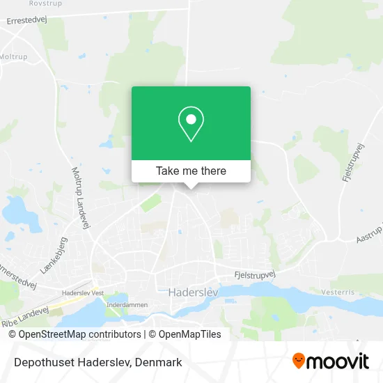Depothuset Haderslev map