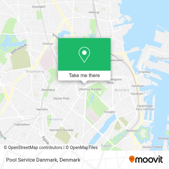 Pool Service Danmark map
