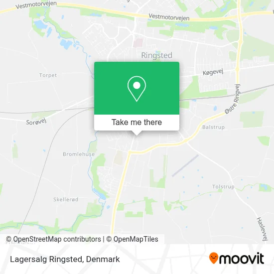 Lagersalg Ringsted map