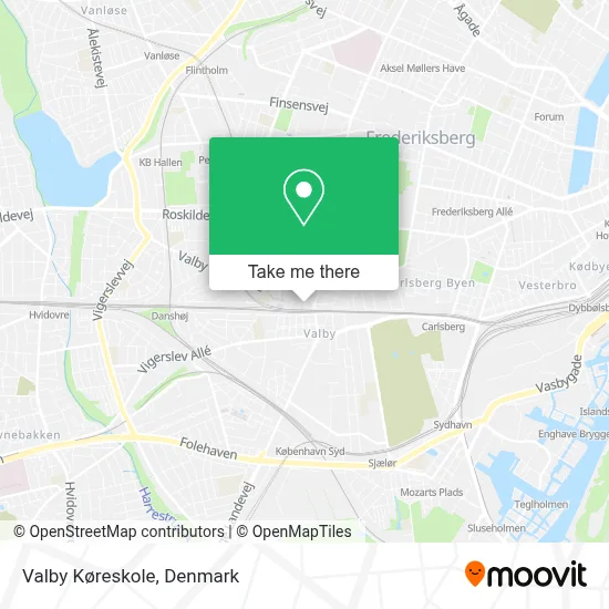 Valby Køreskole map