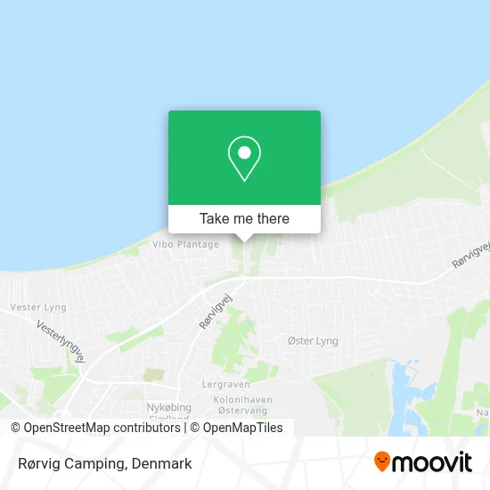 Rørvig Camping map