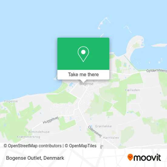 Bogense Outlet map