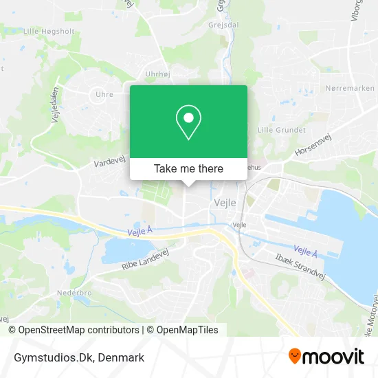 Gymstudios.Dk map