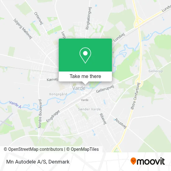 Mn Autodele A/S map
