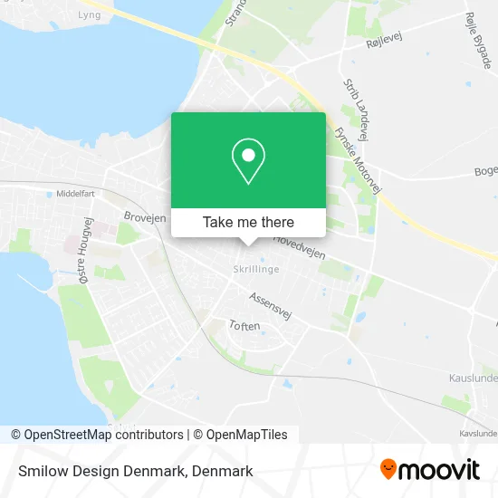Smilow Design Denmark map
