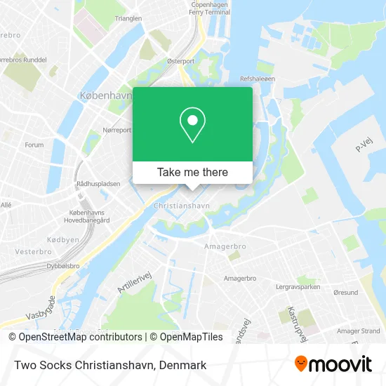 Two Socks Christianshavn map
