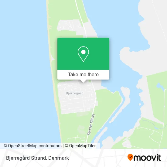 Bjerregård Strand map