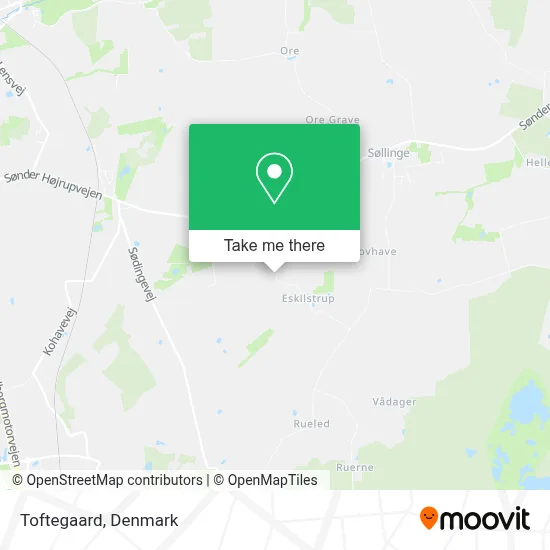 Toftegaard map